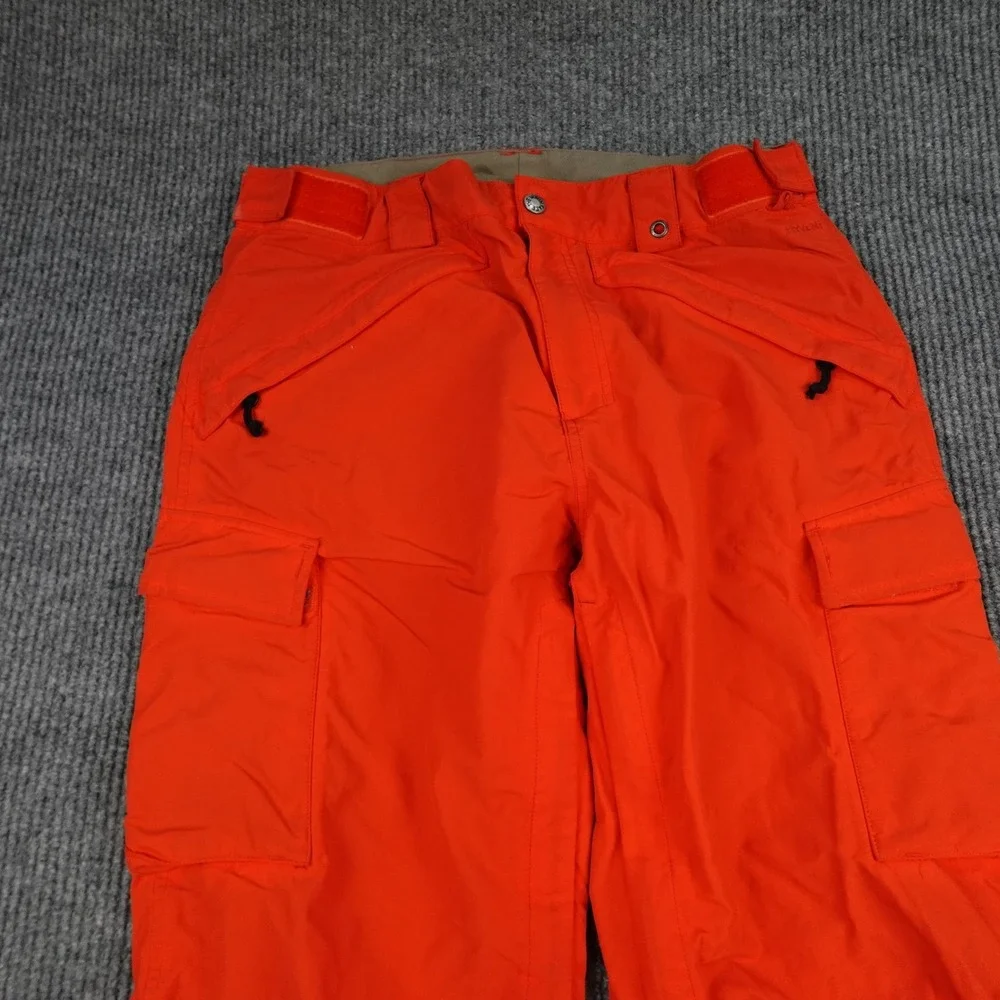 The North Face HyVent Snow Pants Mens Medium Orange Waterproof Ski Snowboard